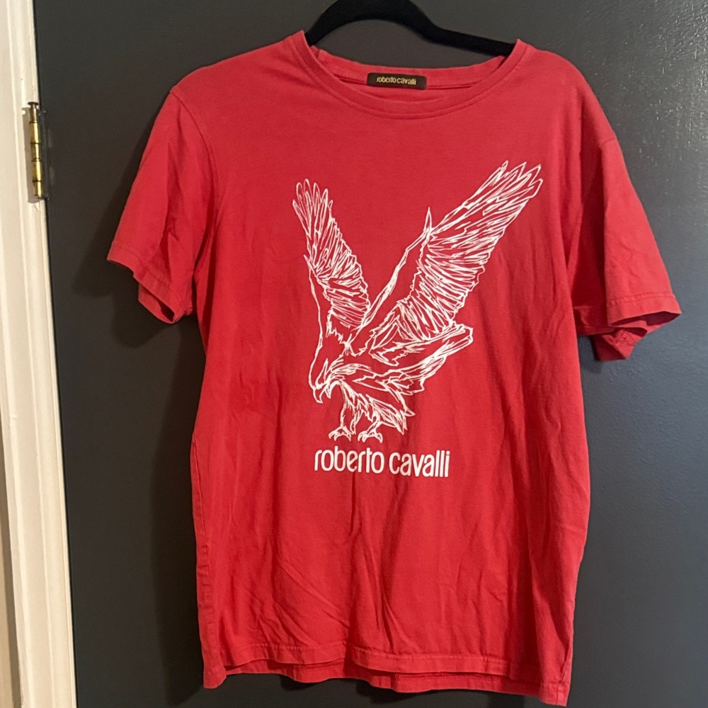 Roberto Cavalli Bold Red Eagle Tee - image 1